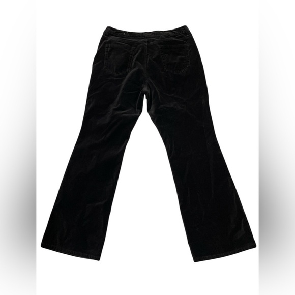 CHICO’S Black Velvet Flared Pants Size 2 Short - Picture 4 of 4